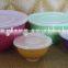 6-Piece Bright Coloured Mixing Stacking Storage Bowls With Lids Melamine