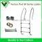 Factory Strong and Duty heavy swimming pool 2 step ladder with handrail and stainless steel steps