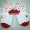 Cotton Baby Sock With White and Red Color ,wholesale Children Sock,cute Cat,drop Style