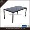 Best Design 6 Chairs 8mm Tempered Glass Top Dining Table Set