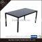 Fancy Tempered Glass Restaurant Dining Table And Chairs