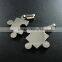 18*23mm/22*23mm 316L Stainless steel lovers' puzzle couple pieces charm for custom name words engraving laser DIY charm 1820278