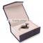 High quality custom pocket watch box/ customize LOGO leather watch case