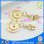 HS-084 rose gold metal zipper custom fashion bag parts