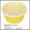 Yellow plastic round rice basket