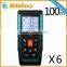 Mileseey 100m Handheld Laser Distance Meter Digital Laser Range Finder Laser Range Meter Laser Tape Measure X6