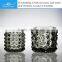 elegant wedding crystal glass candle holder for wedding decoration