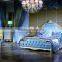 Bisini Luxury Leather Bedroom Furntiure Set, Antique Royal Bed Room Furniture, Luxury Leather King Bed