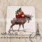 Ceramic square plate porcelain square plate promotion christmas square plate