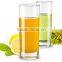 Regular cylinder shaped clear tea cup water glass