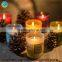 Flamless luxury soy scented candles glass jars