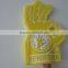 orange OKAY shape design sponge Foam Hand gloves