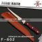 7.5" double blade fillet knifewooden handle, fishing knife with PU knife cover F-514