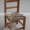 solid wood children chair with ratten cushion