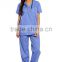 Women's Scrub Sets,Matching Top And Pants Solid Scrubs Medical Scrubs China Nursing Uniform With 6 Pockets Wholesale