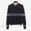2016 new korean style spring winter autumn round neck long sleeve plain women sweater