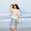 OEM service outdoor fashion colorful stripe beach girl short pants