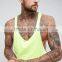 Best Price New Design Summer Cool Custom Hi Vis Yellow Color Gym Wear Comfortable 100% Cotton Fashion Men's Sport Tank Vest