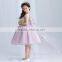 best quality purple handmade decoration girl party wear western dress