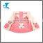 2016 New 100% Cotton winter baby romper set with pattern