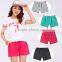 Breathable cotton soft women blank wholesale gym shorts with pocket