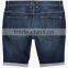 Mens Denim Acid Washed Distressed Blank Denim Shorts Jeans