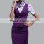 Popluar customized logo design China factory flight attendant uniforms for women
