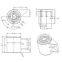 Rotary damper for rice cooking machine cover