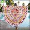 Wholesale photo printed microfiber round beach towel round towel 150 cm round bath towel