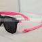 Vintage hot sale unisex customized colorful design plastic interchangeable rubber temple tips sunglasses DLC9007