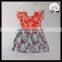 Yawoo Girls Flutter Sleeve Damask Floral Summer Dresses Baby Dress Pictures