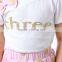 Kids Top and Dress Gold Polka Pink Skirt