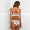 B33512A Europea women soft hollow lace new fashion bra and brief sets