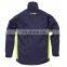 Arc flash protective flame resistant jacket suit in electrical shock proof flame retardant workwear clothing