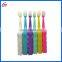 Pink first toothbrush with soft bristle