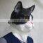 Halloween Cosplay Cat Mask Animal Head Latex Party Suppliers