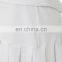 White color polyester spandex sports pleated skirts tennis wear