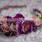 Aidocrystal lilac lavender wedding hair wreath, artificial flower crown hair accessories