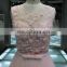 1A1045 Dreamy Light Pink Crocheted Lace Sash 3D Flowers Appliqued Sleeveless Evening Dress Prom Dress Bridesmaid Dress