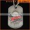 [New Design] copper plated dog tag with lacquer filled in