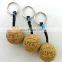 custom cheap promotional printing foam floating cork keychain