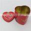 red heart shape gift chocolate box metal tin wholesale