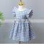 summer backless plaid baby girl dresses kids dress for girl children's clothes wholesale