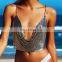 Fashion Womens Backless Sexy Metal Necklaces Cropped Tank Tops