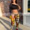 New fashion woman jogger sweat ruched pant plus size extended leggings pants for woman