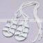 Fashion design baby roman sandals cowhide leather toddler summer shoes