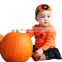 Naturalwell Baby Halloween Headband Pumpkin Headbands Orange and Black Halloween Flower Hairband Girls Newborn Hair bows