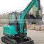 narrow mini digger wheel excavator  rc mini excavator xn35 for sale china