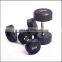 Professional New Style Gym Fitness EquipmentExercise Fixed Rubber Dip Dumbbell Sets