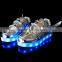 2016 New Products Cool fashion rechargeable LED light up kids shoes, hot sale high quality LED shoes kids running sneaker